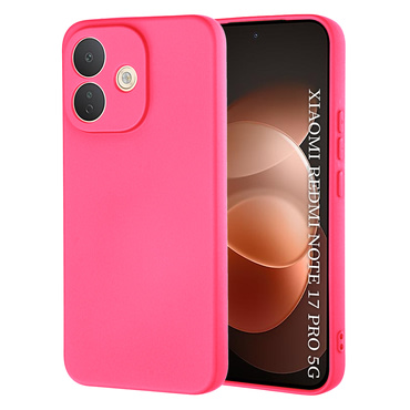 Silikonska maska Techsuit SoftFlex za Xiaomi Redmi Note 17 Pro 5G - hot pink