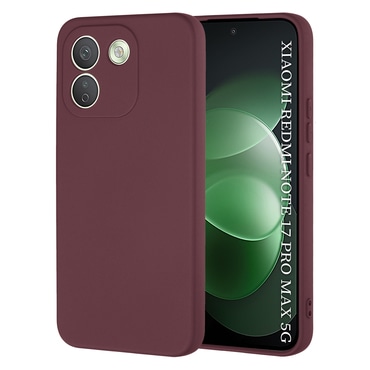Silikonska maska Techsuit SoftFlex za Xiaomi Redmi Note 17 Pro Max 5G - plum red