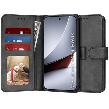 Torbica Techsuit "Diary Book" za Xiaomi Poco F9 Ultra - crn
