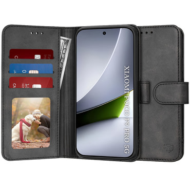 Torbica Techsuit "Diary Book" za Xiaomi Poco F9 Pro - crn