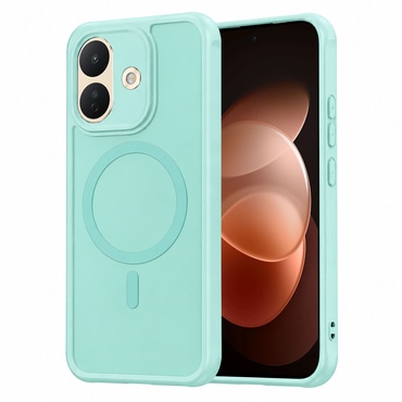 Hibridna maska "HaloFrost II MagSafe" za Xiaomi Redmi Note 17 Pro 5G - mint green