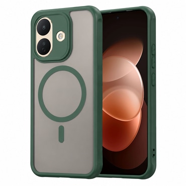 Hibridna maska "HaloFrost II MagSafe" za Xiaomi Redmi Note 17 Pro 5G - green