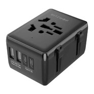 Adapter za putovanje Blitzwolf "BW-TA1" EU/UK/US/AU, 2x USB-A Plus 1x USB-C, PD 20W