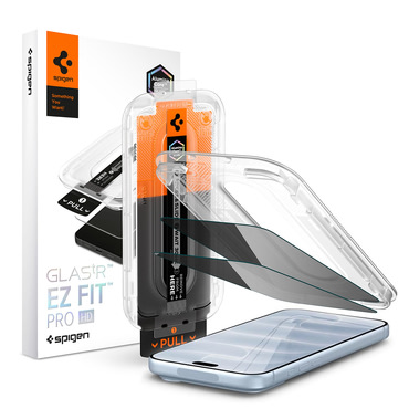 (2-pack) Zaštitno staklo Spigen "Glas.tR EZ-FIT Pro HD (AGL12027)" za iPhone 18 Pro - Privacy