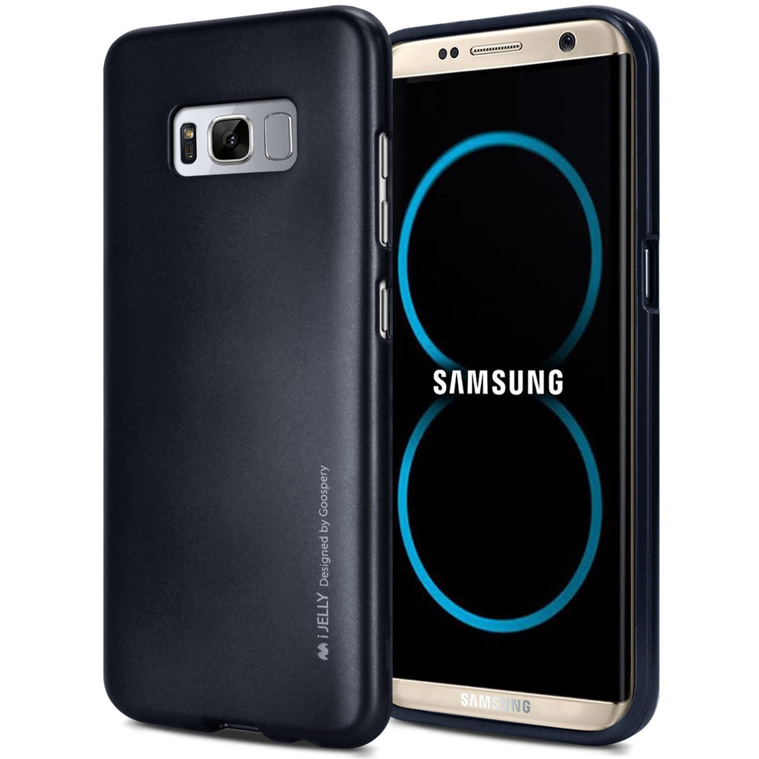 TPU gel maska Goospery iJelly Case za Samsung Galaxy S8 - crna