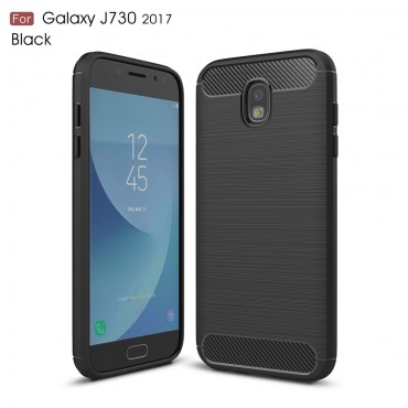 TPU gel maska "Brushed Carbon" za Samsung Galaxy J7 2017 - crna