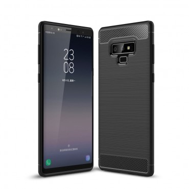 TPU gel maska "Brushed Carbon" za Samsung Galaxy Note 9 - crna