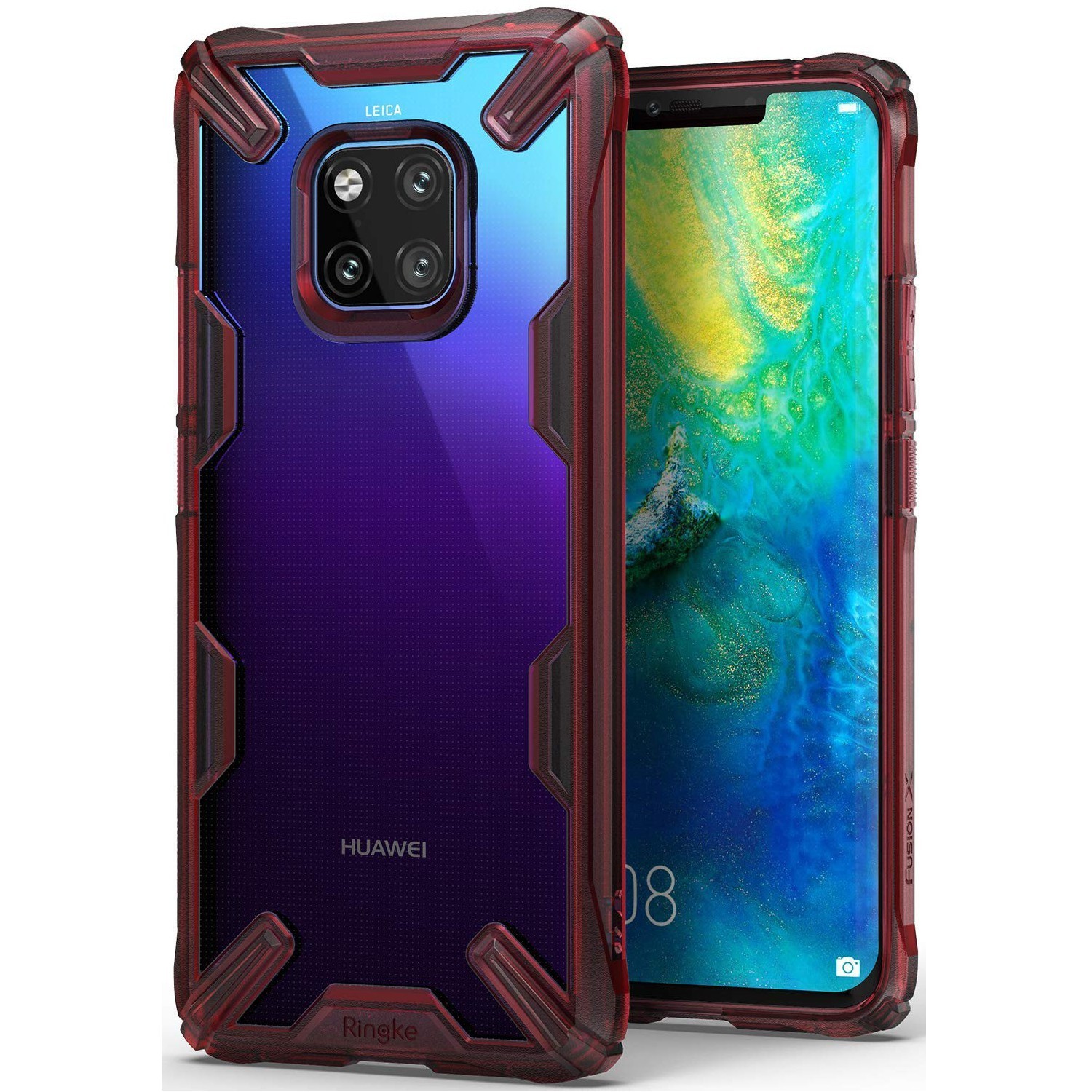 Maska Ringke "Fusion X" za Huawei Mate 20 Pro - ruby red
