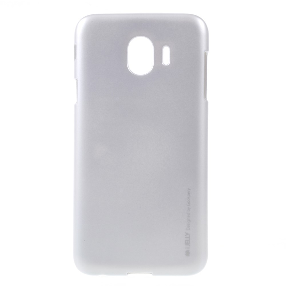 TPU gel maska Goospery iJelly Case za Samsung Galaxy J4 2018 - srebrna