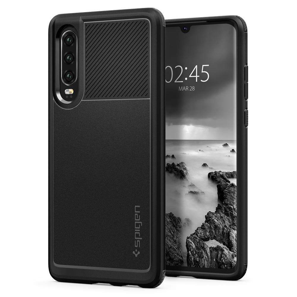 Maska Spigen "Rugged Armor" za Huawei P30 - black