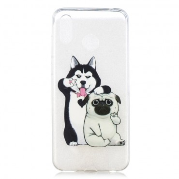 Tanka TPU gel maska "Dog Bros" za Huawei Honor Play