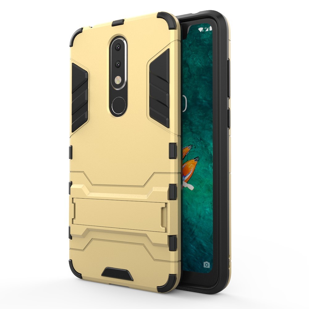 Robusna maska "Impact X" za Nokia 5.1 Plus - zlatne boje