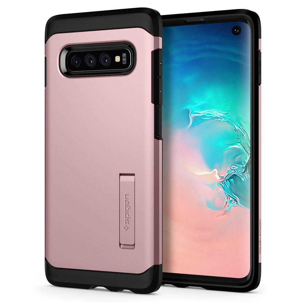 Maska Spigen "Tough Armor" za Samsung Galaxy S10 - rose gold