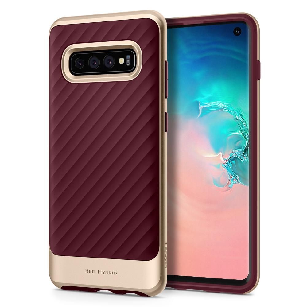 Maska Spigen "Neo Hybrid" za Samsung Galaxy S10 - burgundy