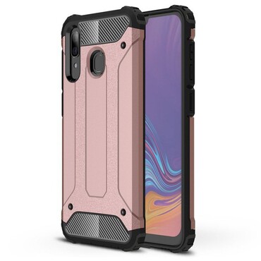 Robusna maska "Rock" za Samsung Galaxy A30 / Galaxy A20 - ružičasta Robusna maska "Rock" za Samsung Galaxy A30 / Galaxy A20 - ružičasta