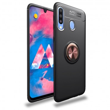 TPU gel maska "Multi Ring" za Samsung Galaxy A30 / Galaxy A20 – crno ružičasta