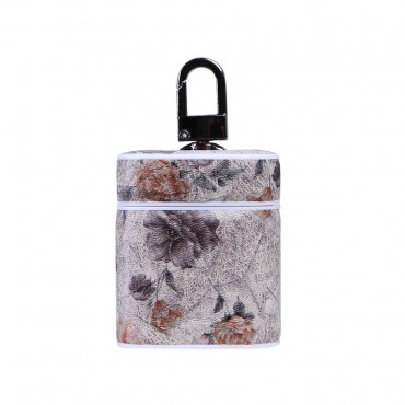 Torbica "Floweret" za Apple Airpods iz umjetne kože- bež