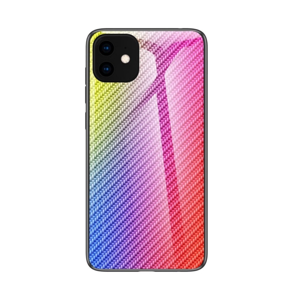 Hibridna maska iz kaljenoga "Carbon Fiber" za iPhone 11 Pro Max - višebojna
