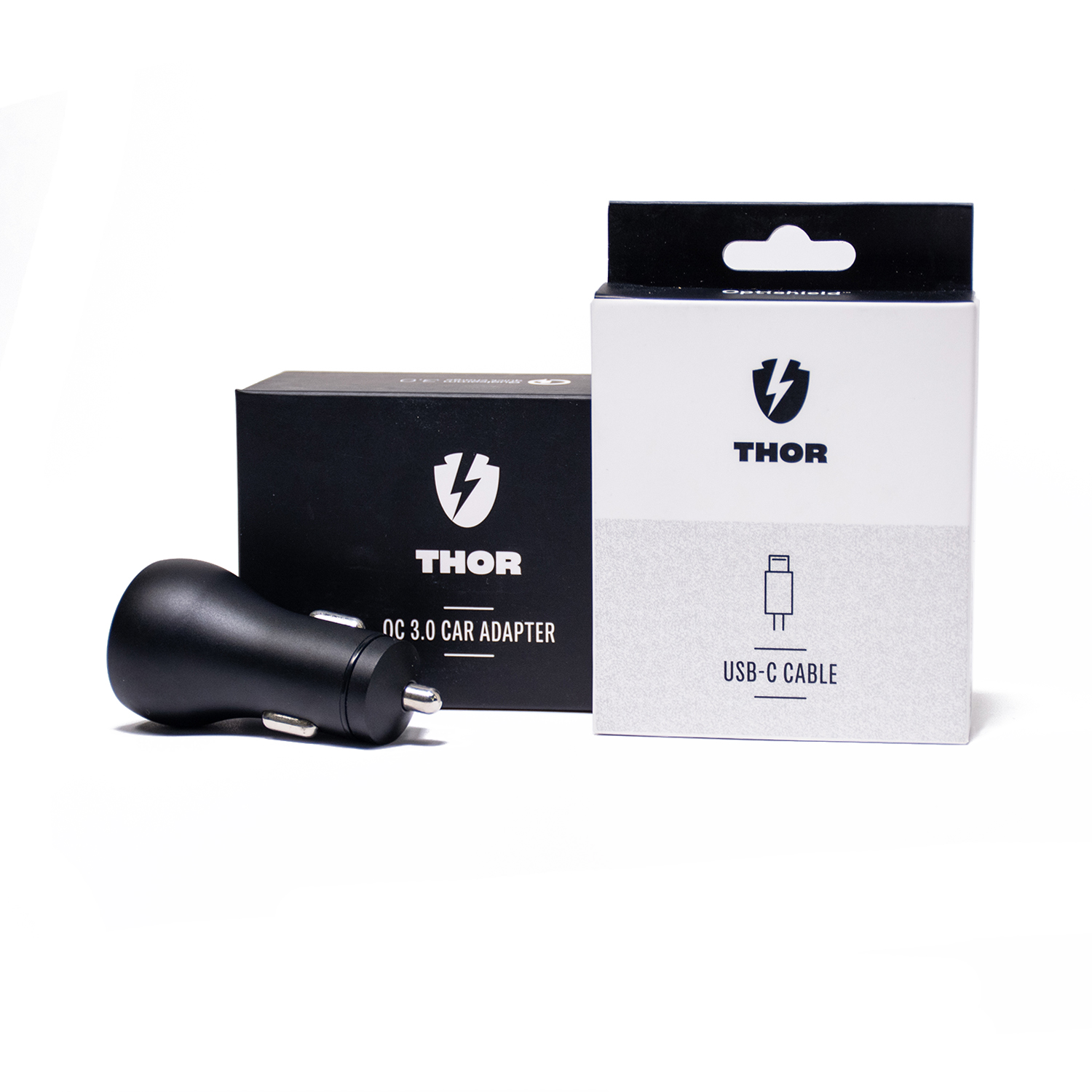 Komplet USB-C kabla i auto-punjača Optishield® THOR