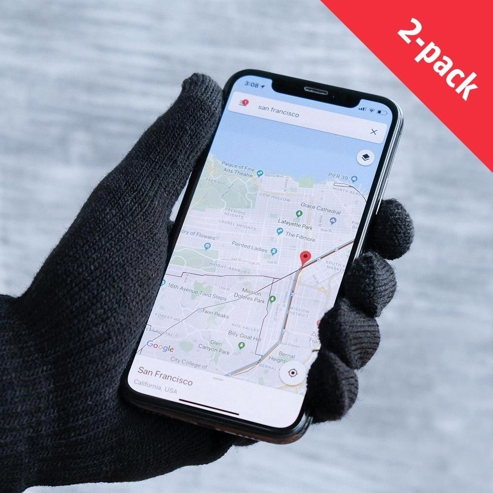 Touchscreen rukavice iGlove 2-Pack - crne