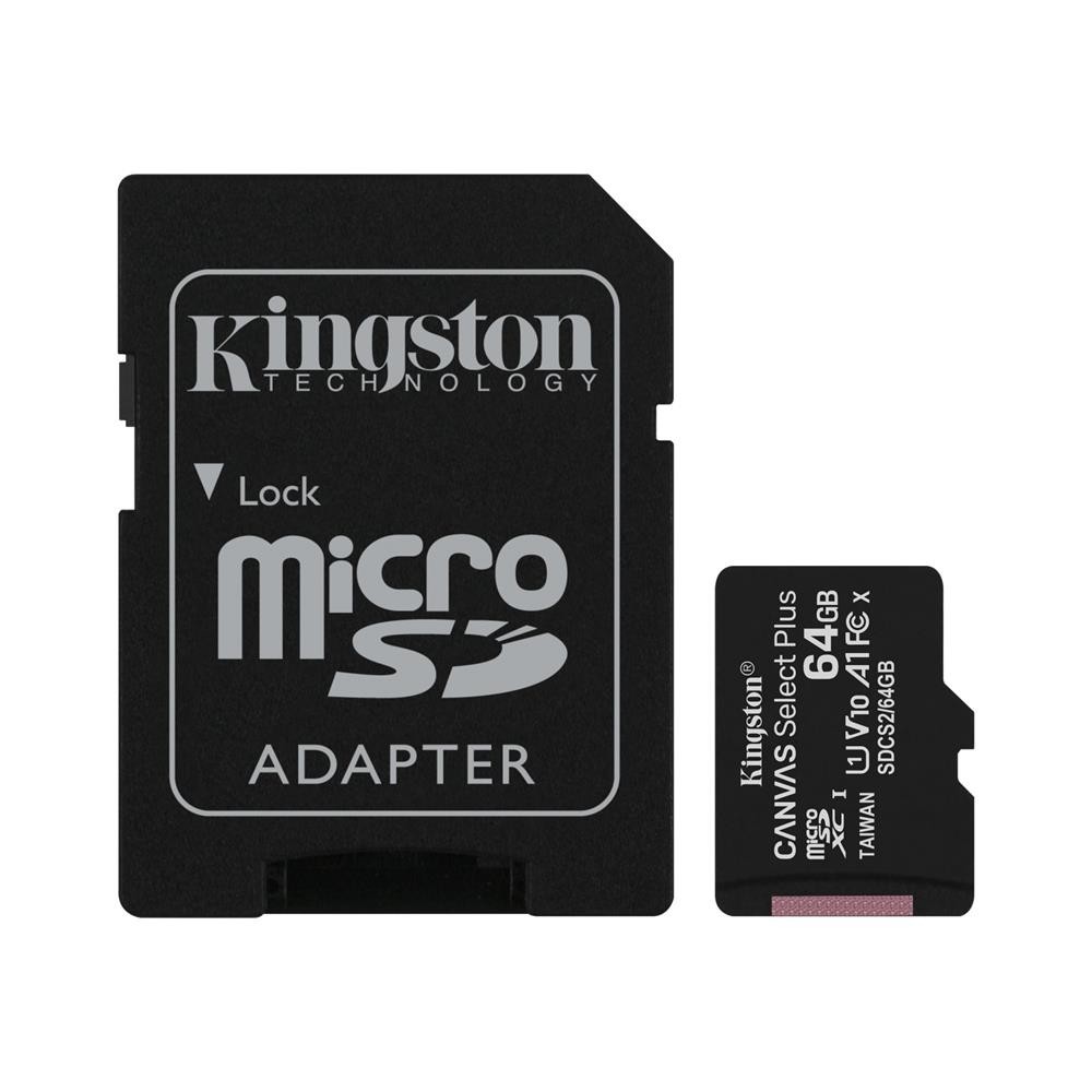 Micro SDXC memorijska kartica Kingston Canvas Select Plus Class 10 UHS-I 100MB/s - 64GB