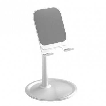 Odlični aluminijski stolni stalak KL za vse telefone i tablice - bijela