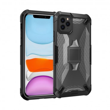 Hibridna TPU gel maska "Honeycomb" za iPhone 11 Pro  - crna
