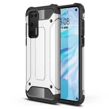 Robusna maska "Rock" za Huawei P40 - srebrna