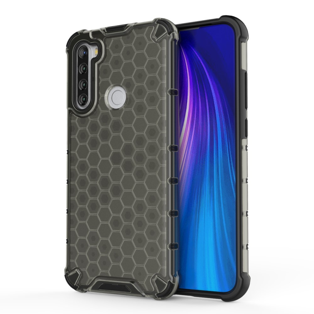 Hibridna TPU gel maska "Honeycomb" za Xiaomi Redmi Note 8T - crna