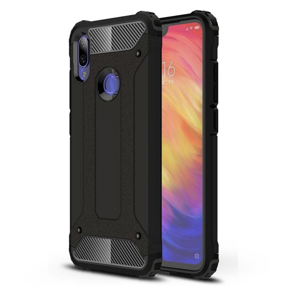 Robusna maska "Rock" za Xiaomi Redmi Note 7 - crna