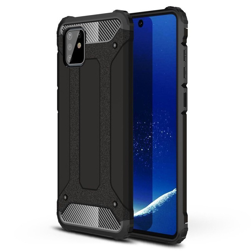 Robusna maska "Rock" za Samsung Galaxy Note 10 Lite - crna