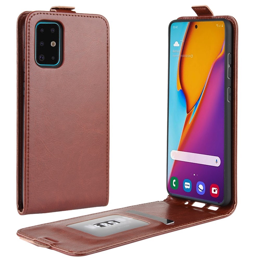 Modna flip torbica Samsung Galaxy S20 Plus - smeđa