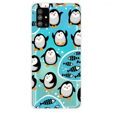 TPU gel maska "Penguins" za Samsung Galaxy S20