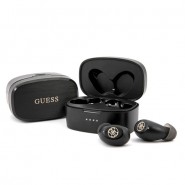 Earbuds bežične Bluetooth slušalice Guess  s prijenosnom stanicom za punjenje  - crne