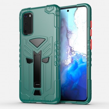 Hibridna TPU gel maska "King" za Samsung Galaxy S20 - zelena