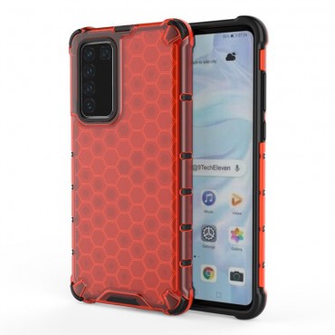TPU gel maska "Honeycomb" za Huawei P40 - crvena