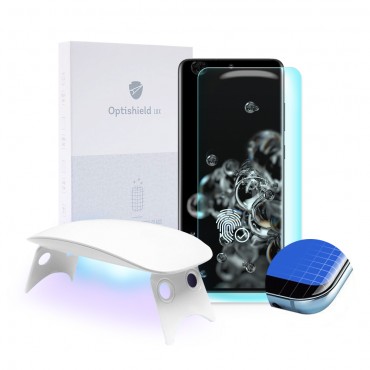 Premium zaštitno staklo Optishield Lux za Samsung Galaxy S20 Ultra i UV lampica