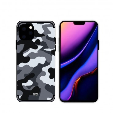 Hibridna TPU maska "Robust Camo" za iPhone 11 Pro Max - siva