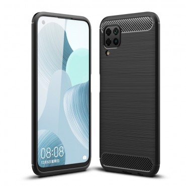 TPU gel maska "Brushed Carbon" za Huawei P40 Lite - crna