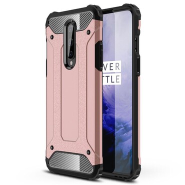 Robusna maska "Rock" za OnePlus 8 - ružičasta Robusna maska "Rock" za OnePlus 8 - ružičasta