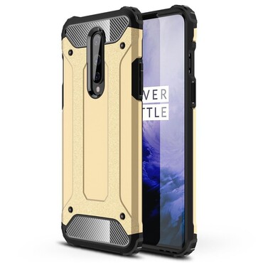 Robusna maska "Rock" za OnePlus 8 - zlatna boja Robusna maska "Rock" za OnePlus 8 - zlatna boja