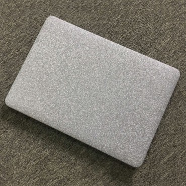 Tvrda TPU maska "Glitter" za MacBook Air 16 inch 2020 - srebrna