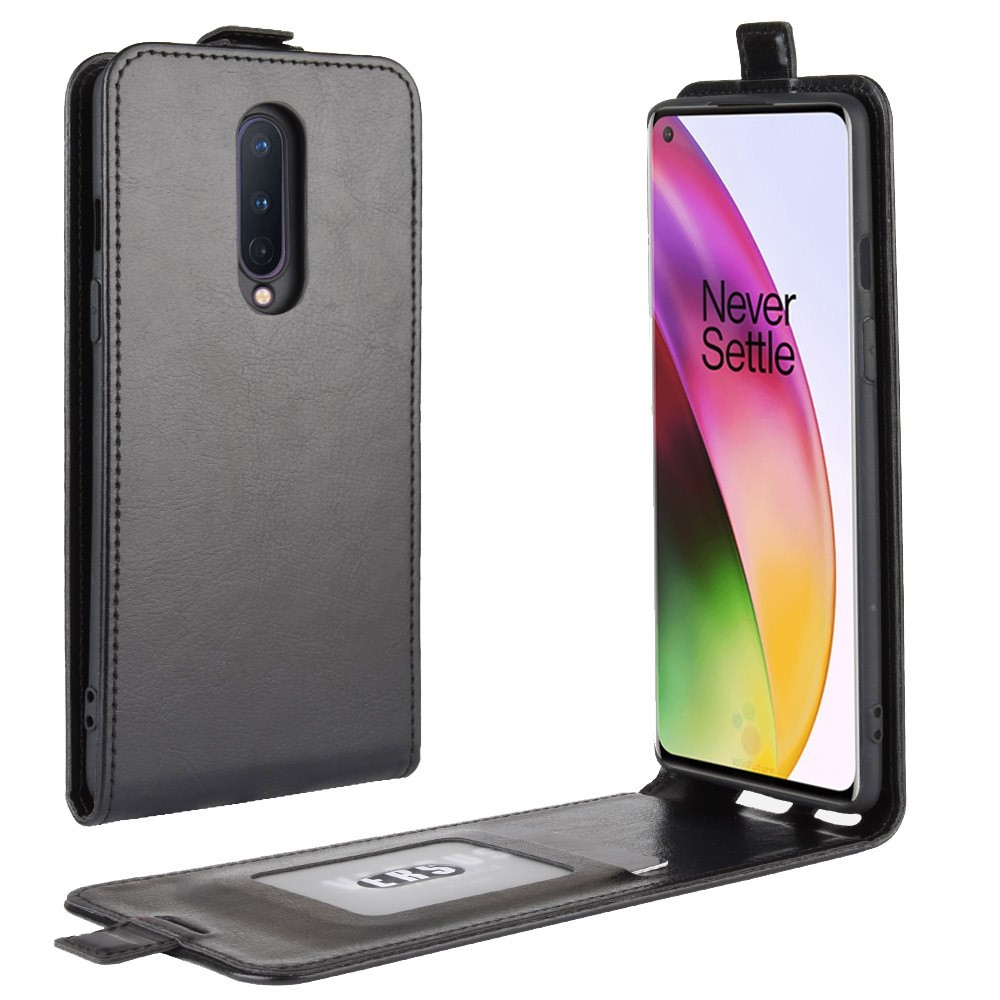 Modna flip torbica za OnePlus 8 - crna