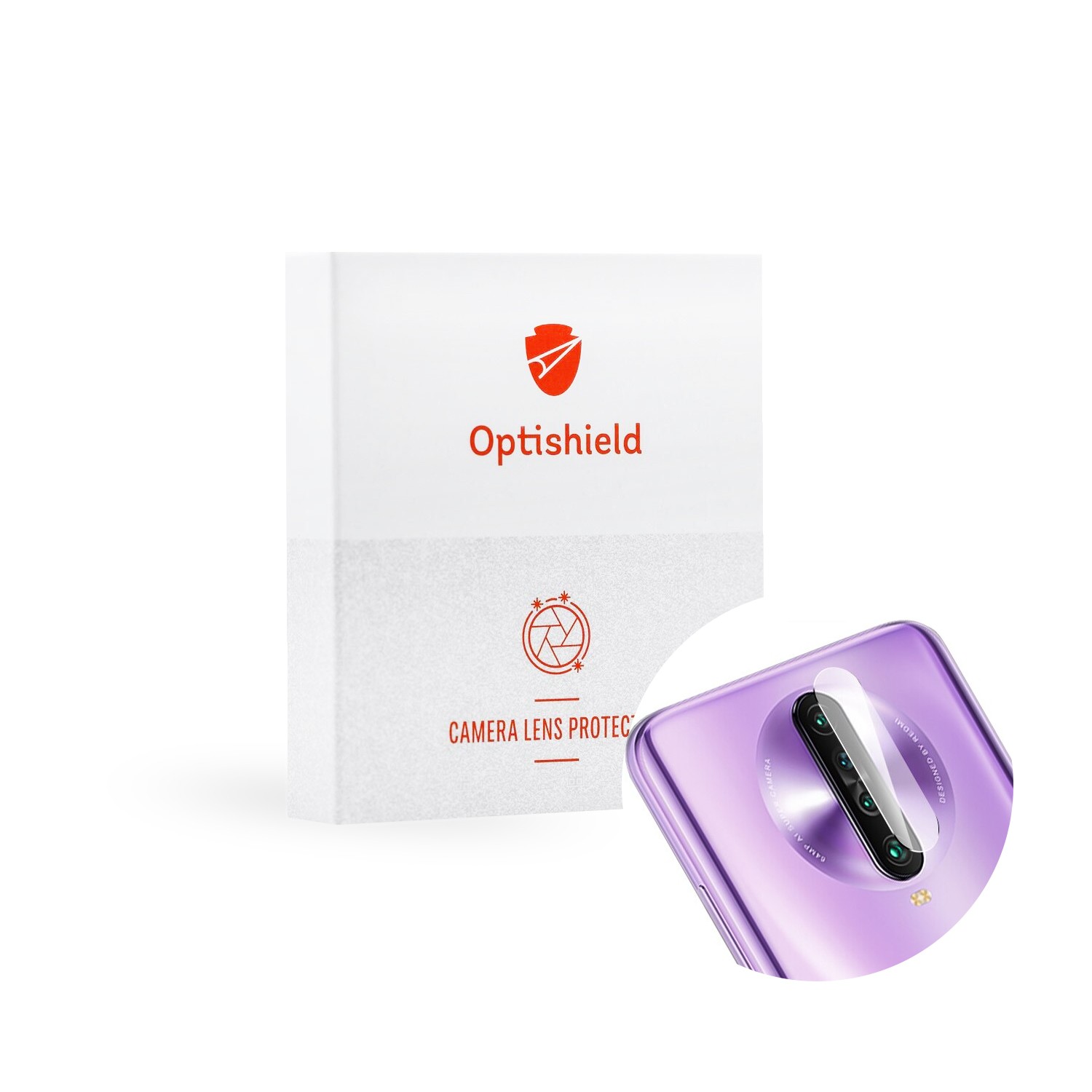 Visokokvalitetno zaštitno staklo za zadnju kameru za Xiaomi Redmi K30 / Poco X2 Optishield Pro