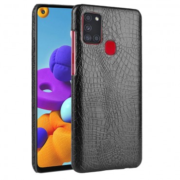 Maska "Croc" za Samsung Galaxy A21s - crna Maska "Croc" za Samsung Galaxy A21s - crna