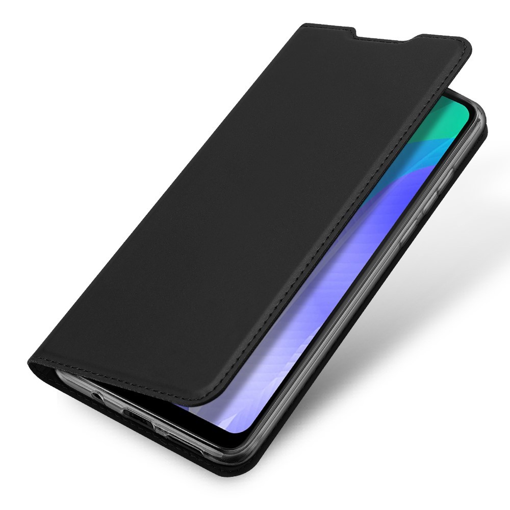 Modna torbica "Skin" za Huawei Y6p iz umjetne kože - crna