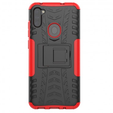 Hibridna TPU gel maska "Tough" za Samsung Galaxy A11 - crvena