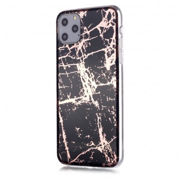 TPU gel maska "Metal Marble" za iPhone 11 Pro Max - crna