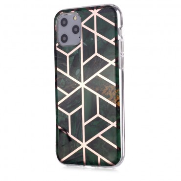 TPU gel maska "Metal Marble" za iPhone 11 Pro - zelena
