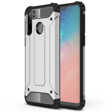 Robusna maska "Rock" za Samsung Galaxy A21 - srebrna Robusna maska "Rock" za Samsung Galaxy A21 - srebrna